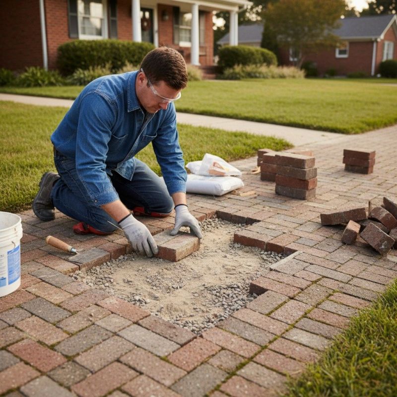Brick Pathway Installation